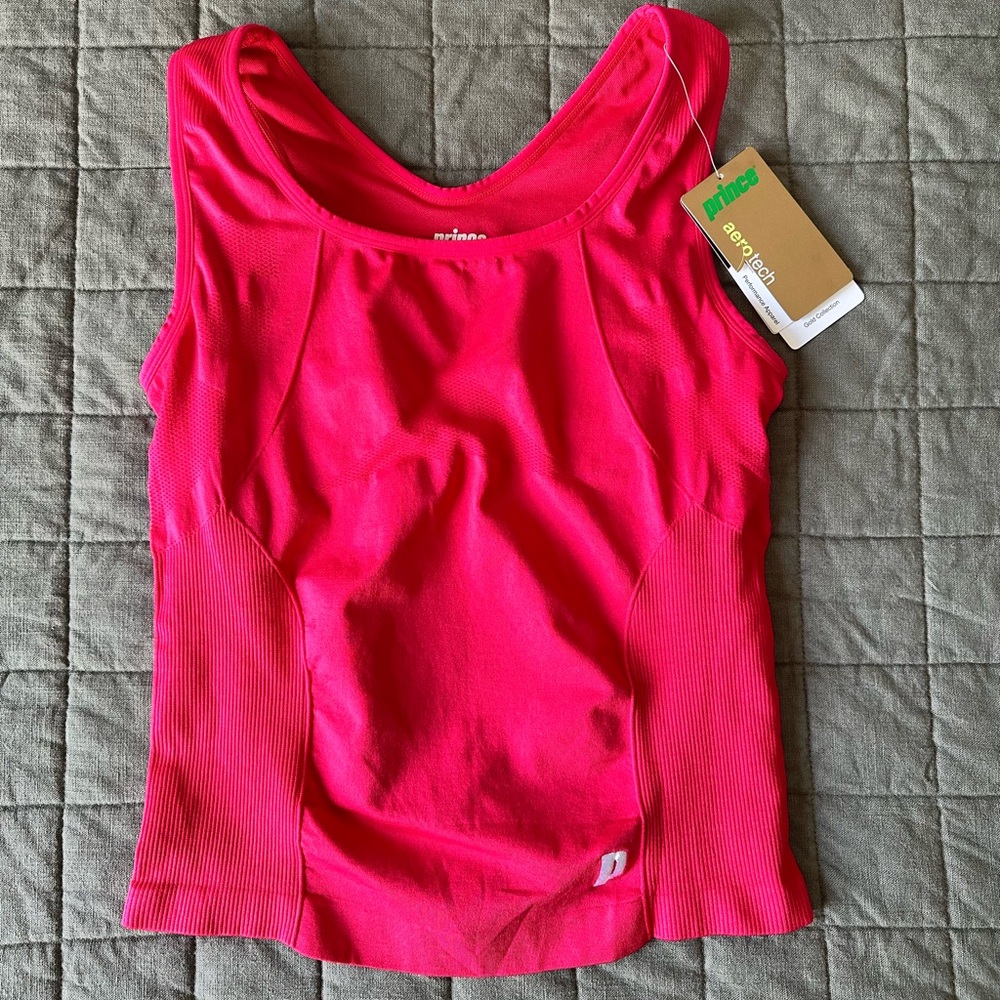 Prince Tennis Women’s Fuchsia Performance tank - Small NWT